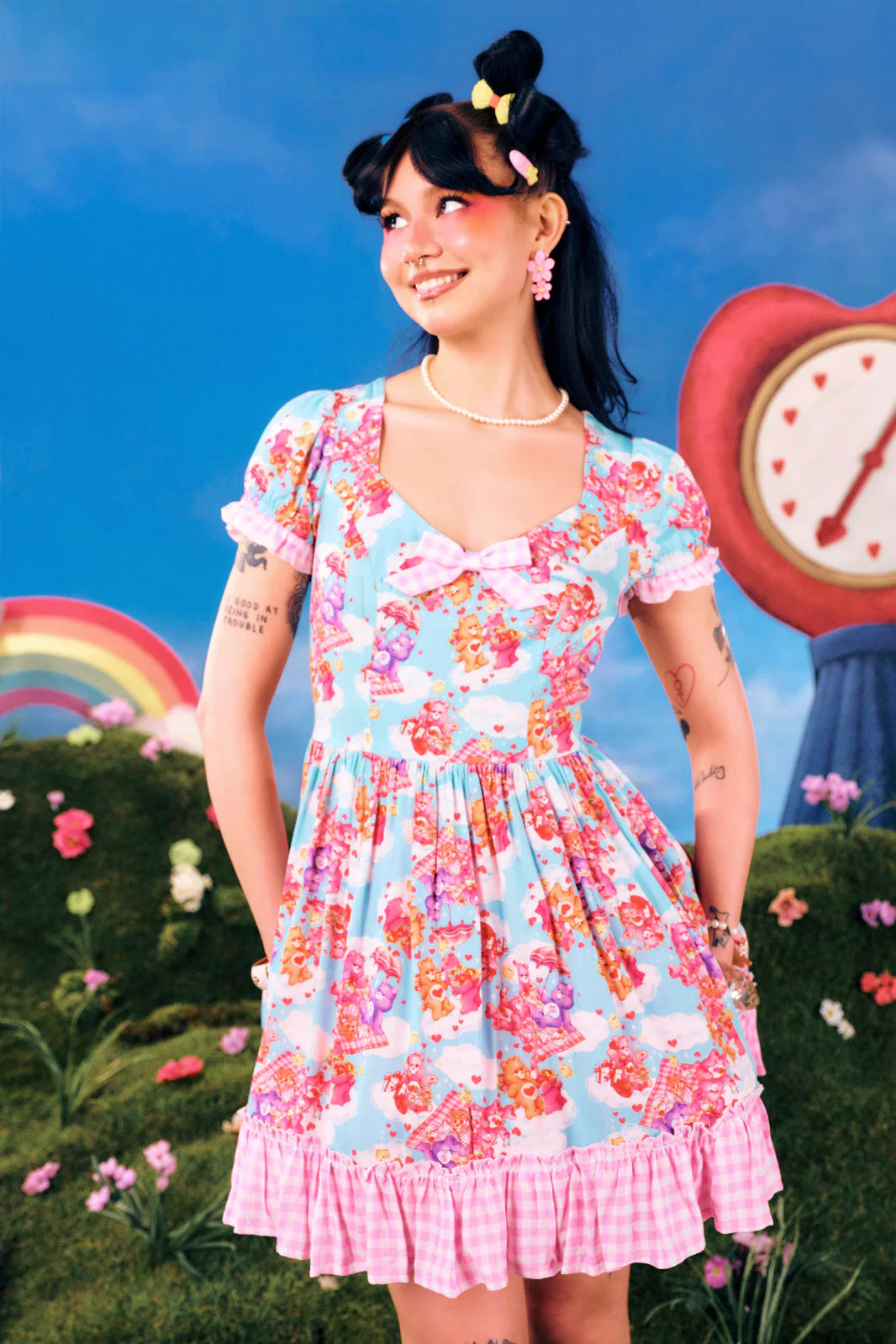 knee length dresses for ladies Picnic Ready Ruffled Mini Dress main image 0