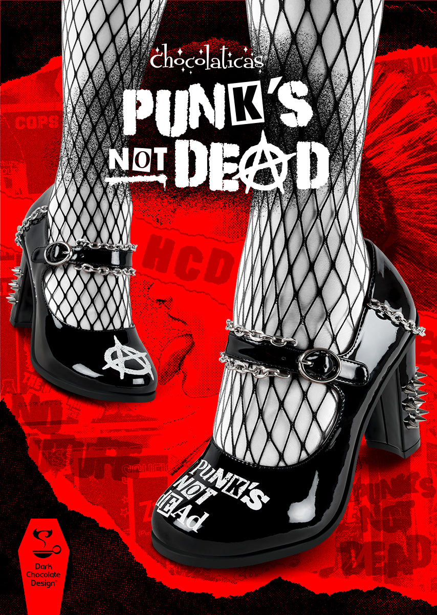 Chocolaticas® Punk's Not Dead High Heels