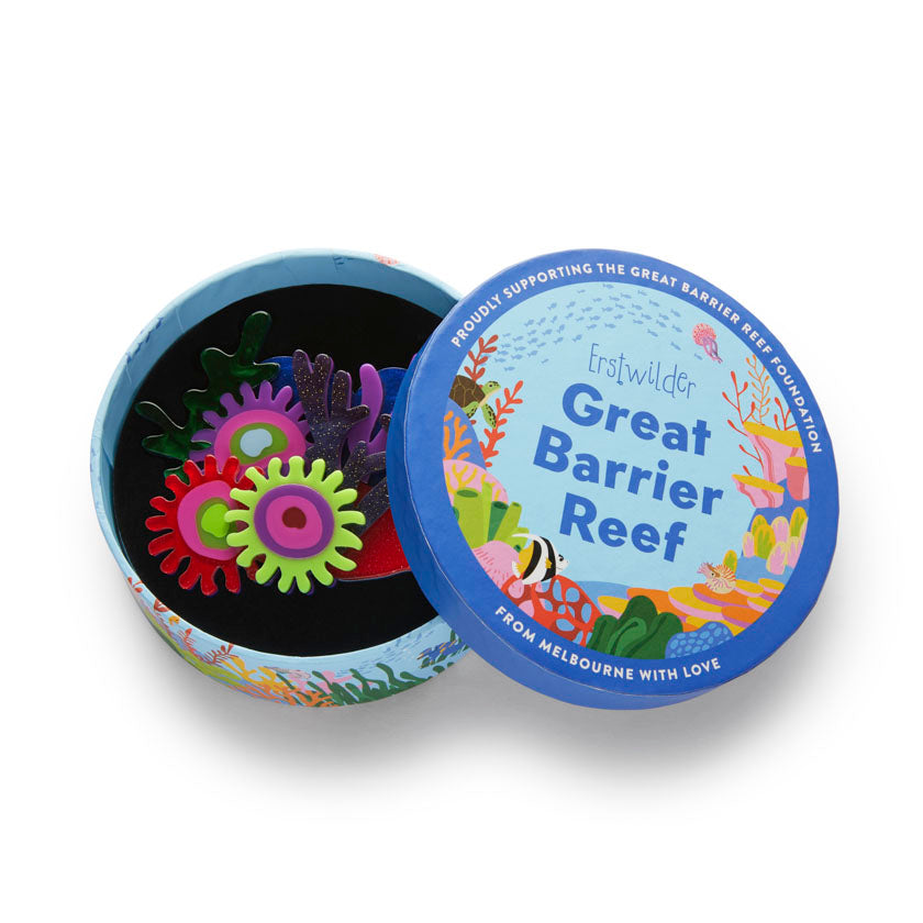 Deep Reef Corals Brooch