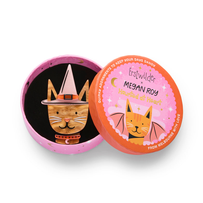 Bewitched Kitty Brooch