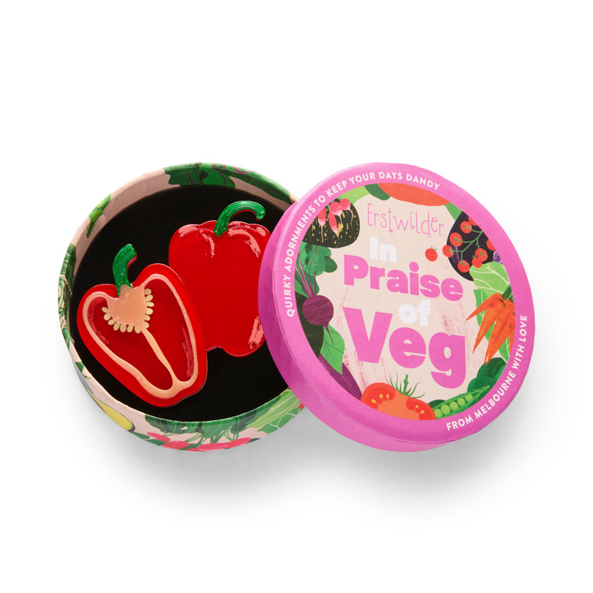 Capsicum Crush Brooch