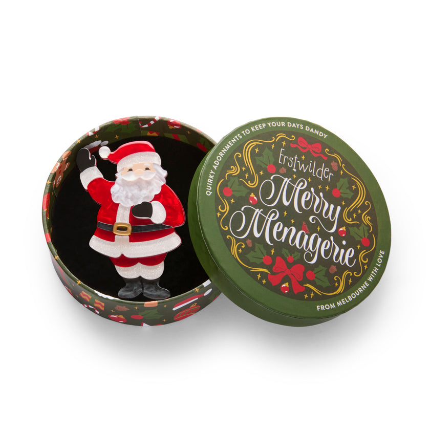 Santa's Surprise Brooch