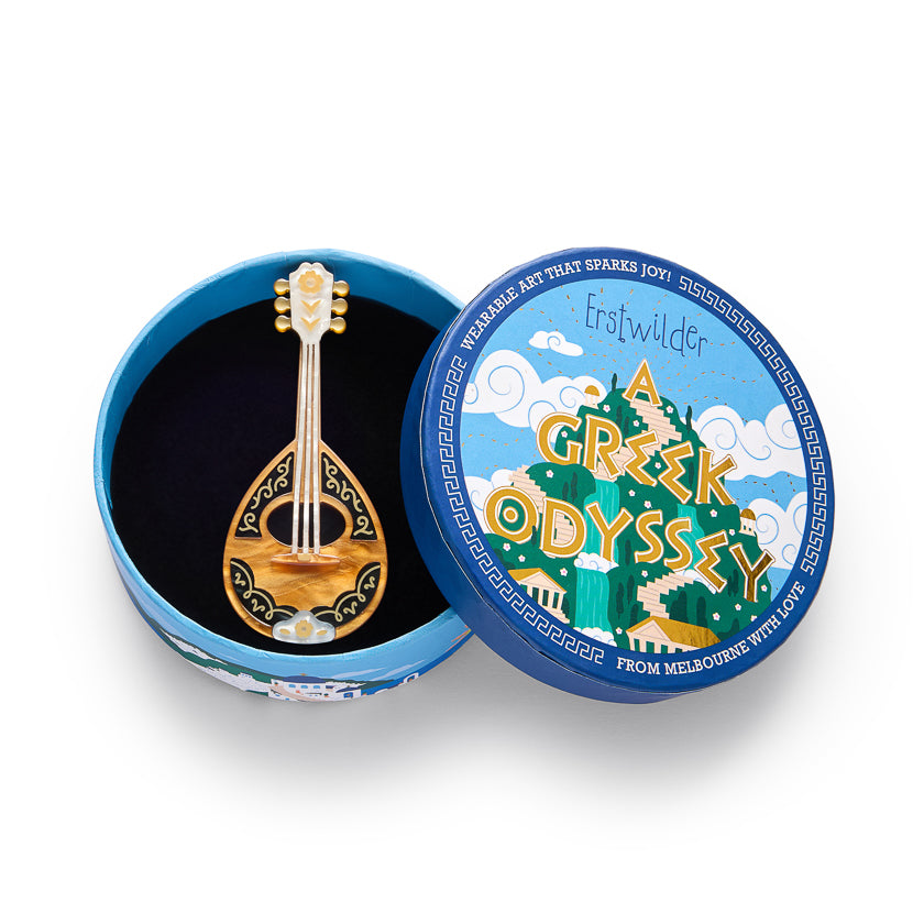 Play Bouzouki Brooch