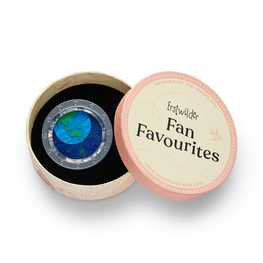 Tiny Blue Dot Brooch