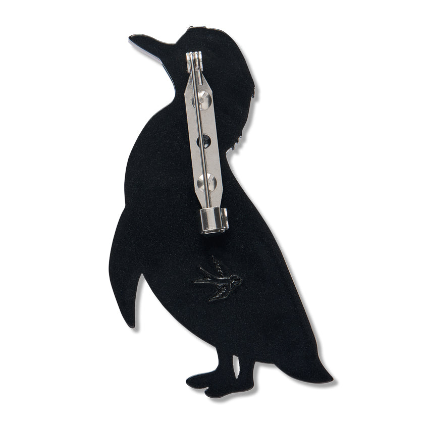 Galapagos Penguin Brooch