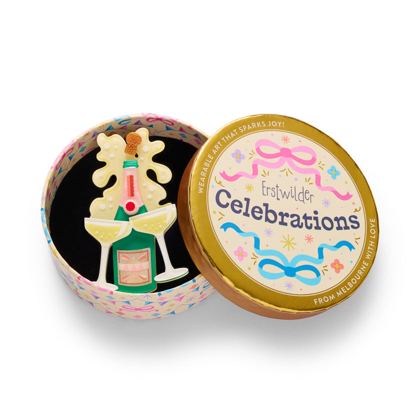 Raise a Glass Brooch