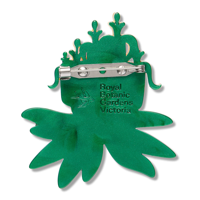 Long-Flower Mistletoe Brooch
