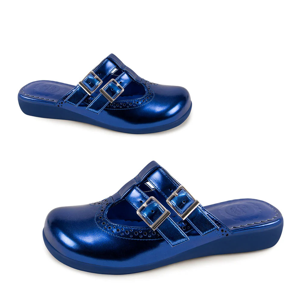 Chrome Crush Blue ~ Clogs