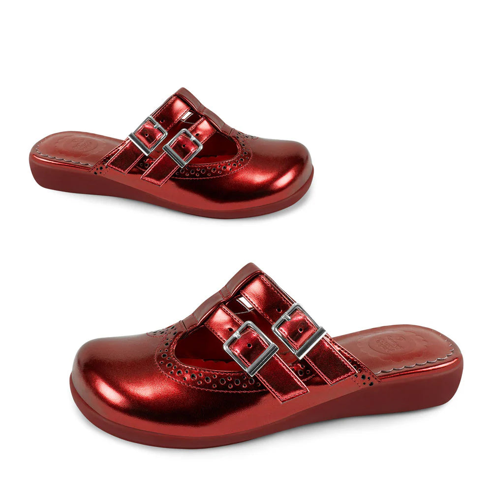 Chrome Crush Crimson ~ Clogs
