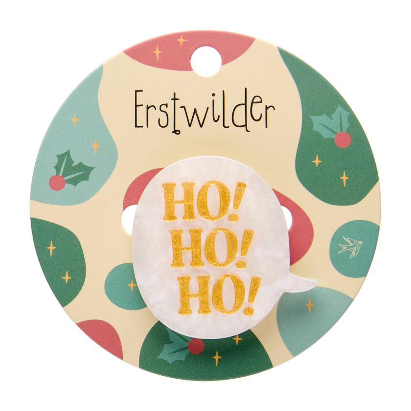 Ho, Ho, Ho! Mini Brooch - Erstwilder Simplified