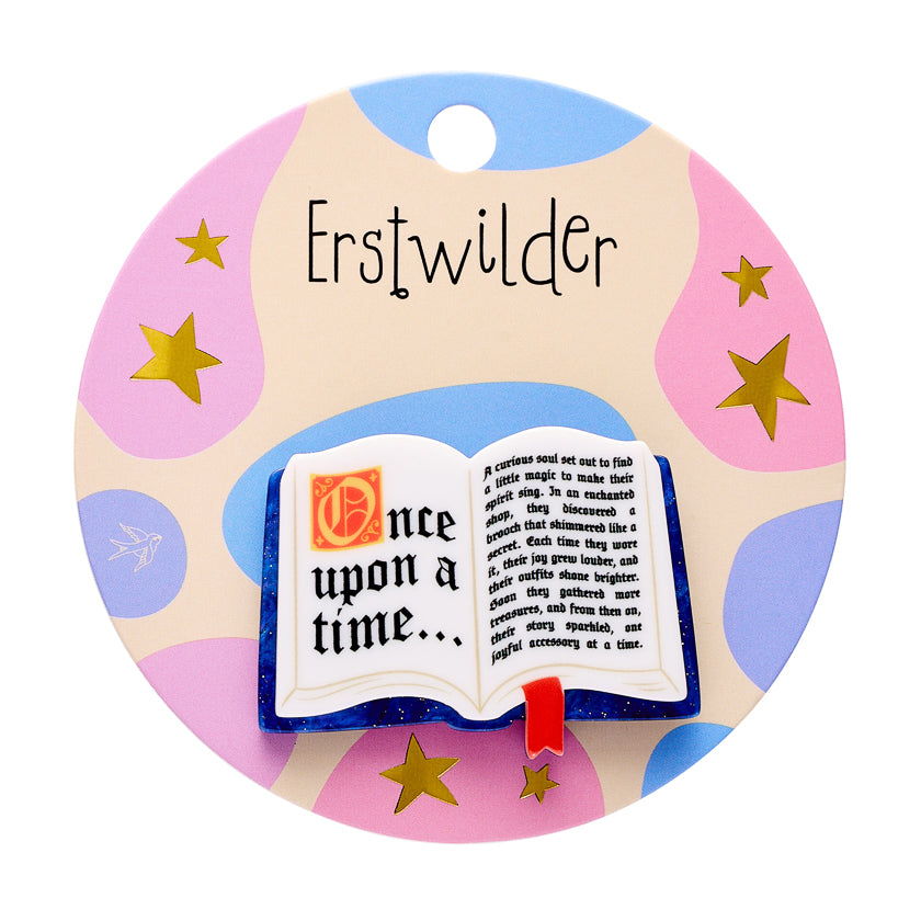 Open Book Mini Brooch - Erstwilder Simplified