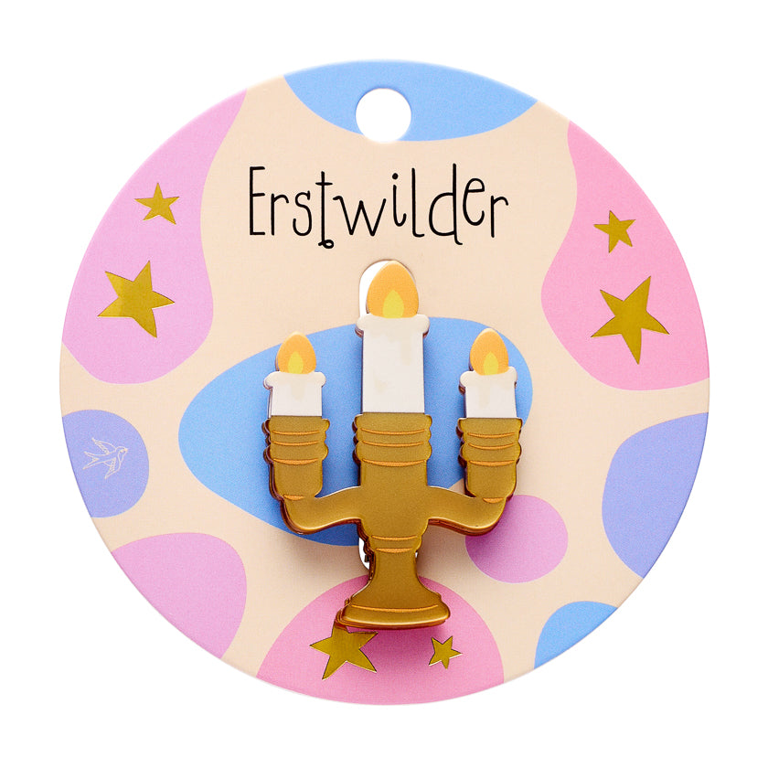 Candelabra Mini Brooch - Erstwilder Simplified