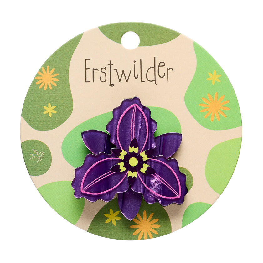 Chocolate Lily Mini Brooch - Erstwilder Simplified