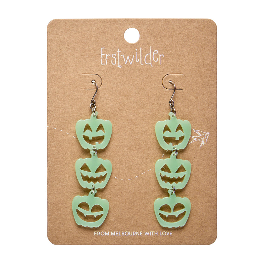 Halloween Pumpkin's Drop Earrings - Glow in the Dark