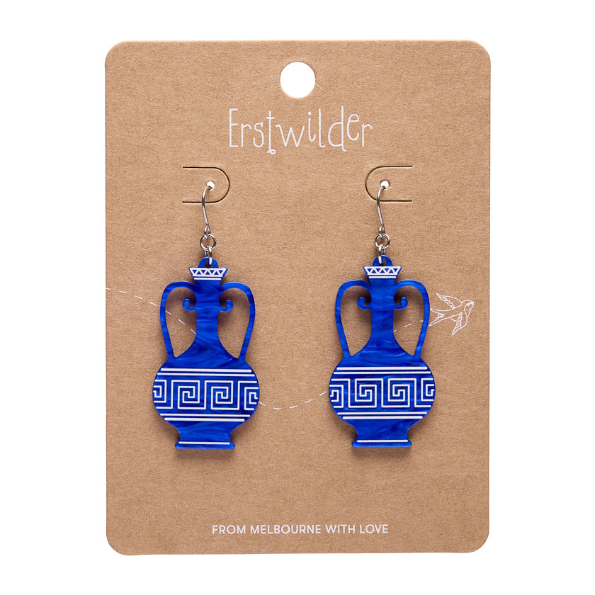 Amphora Drop Earrings - Blue
