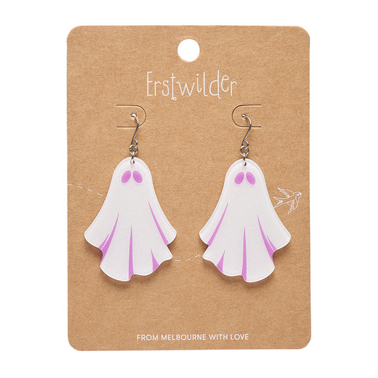 Ghostie Drop Earrings - White