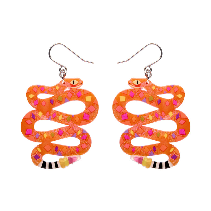 The Rowdy Rattlesnake Drop Earrings