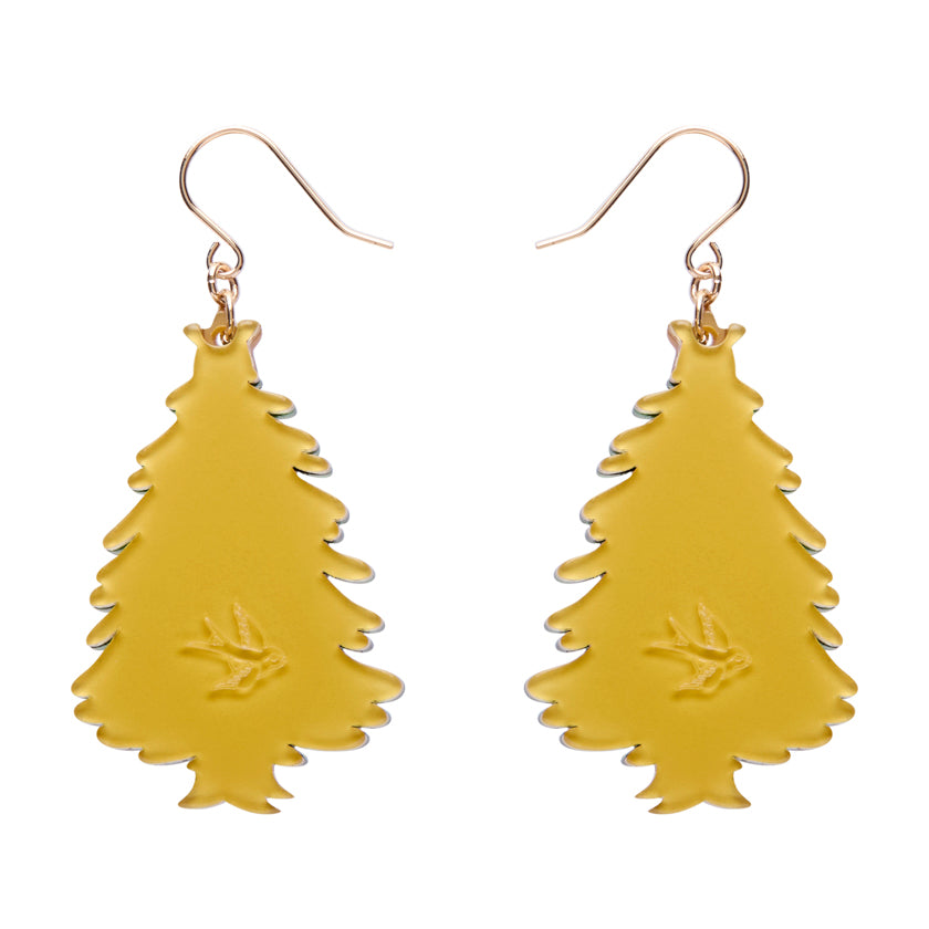 Christmas Tree Centre-Piece Drop Earrings