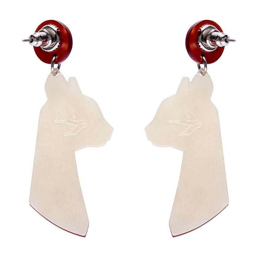 Bastet the Protector Drop Earrings