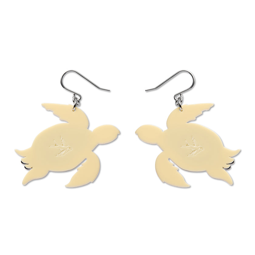 Hawksbill Turtle Drop Earrings
