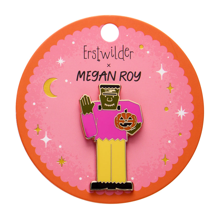 Frankenstein's Friendly Monster Enamel Pin