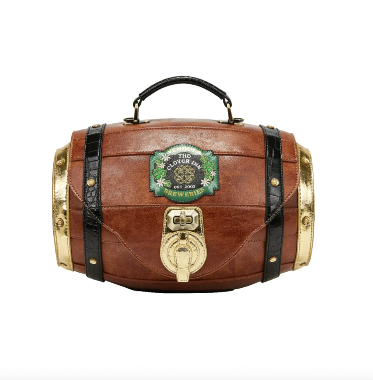 barrel backpack in leather The Clover Inn ~ Barrel Backpack – Rockamilly