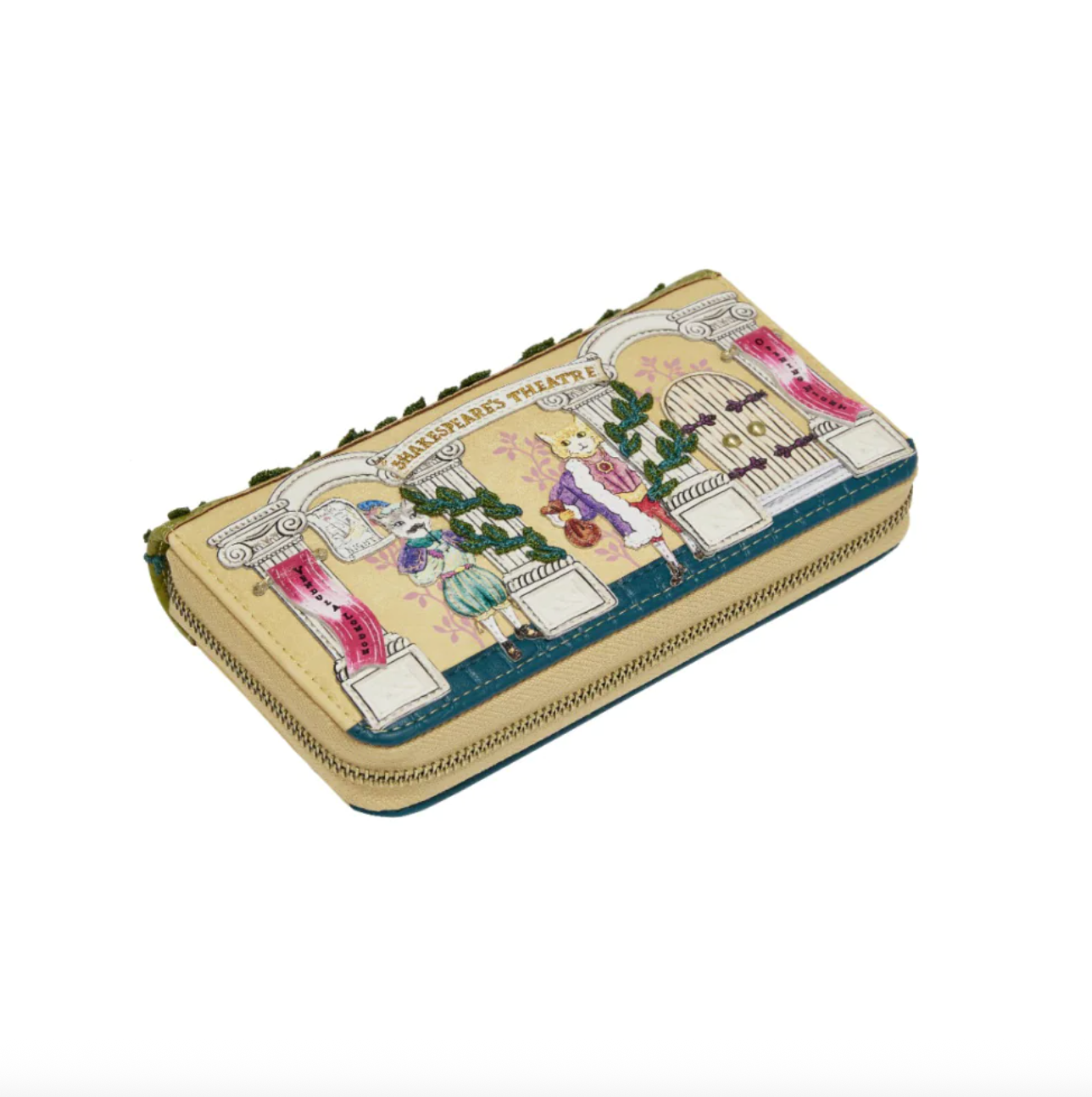 Shakespeare's Theatre ~ Twelfth Night ~ Large Zip Around Wallet
