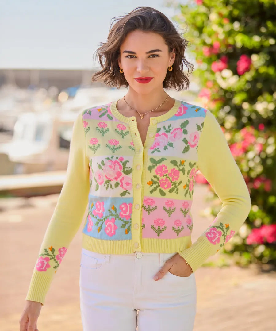 Felicity Patchwork Floral Cardigan