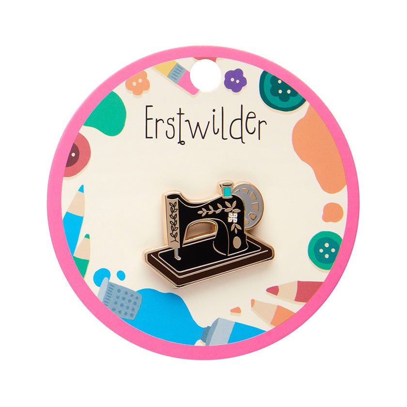 By a Thread Enamel Pin - Rockamilly - Jewellery - Vintage