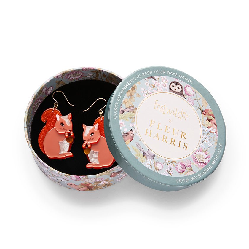 Cheeky Squirrel Drop Earrings - Rockamilly - Jewellery - Vintage