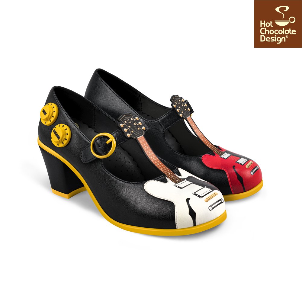 Chocolaticas® Classic Rock Mid Heels - Rockamilly-Shoes-Vintage