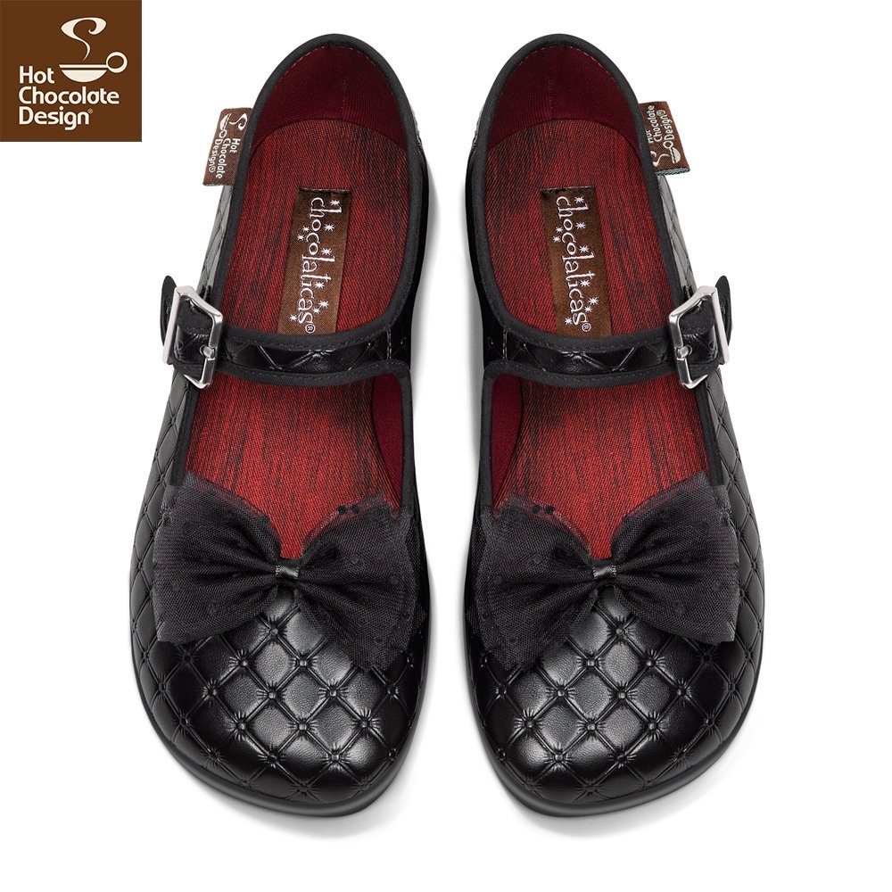 Chocolaticas Coffin Mary Jane Flats Rockamilly