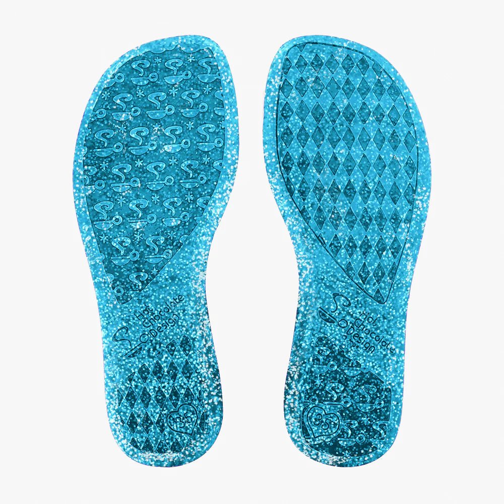 Chocolaticas® Glitter Ice Mary Jane Flats - Rockamilly - Shoes - Vintage