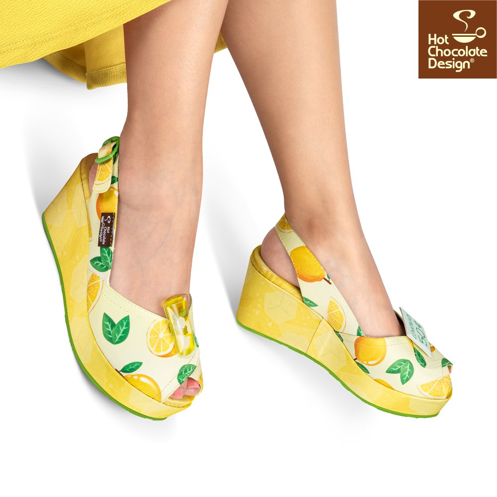 Chocolaticas® Lemonade Stand Sandals - Rockamilly-Shoes-Vintage