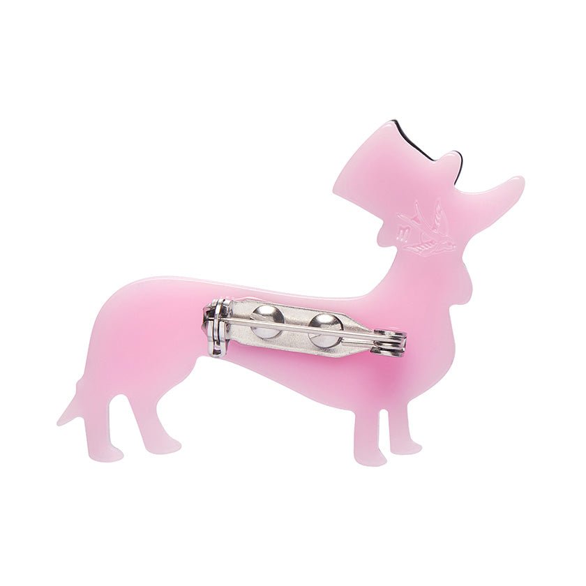 Dapper Dachsund Mini Brooch - Rockamilly-Jewellery-Vintage