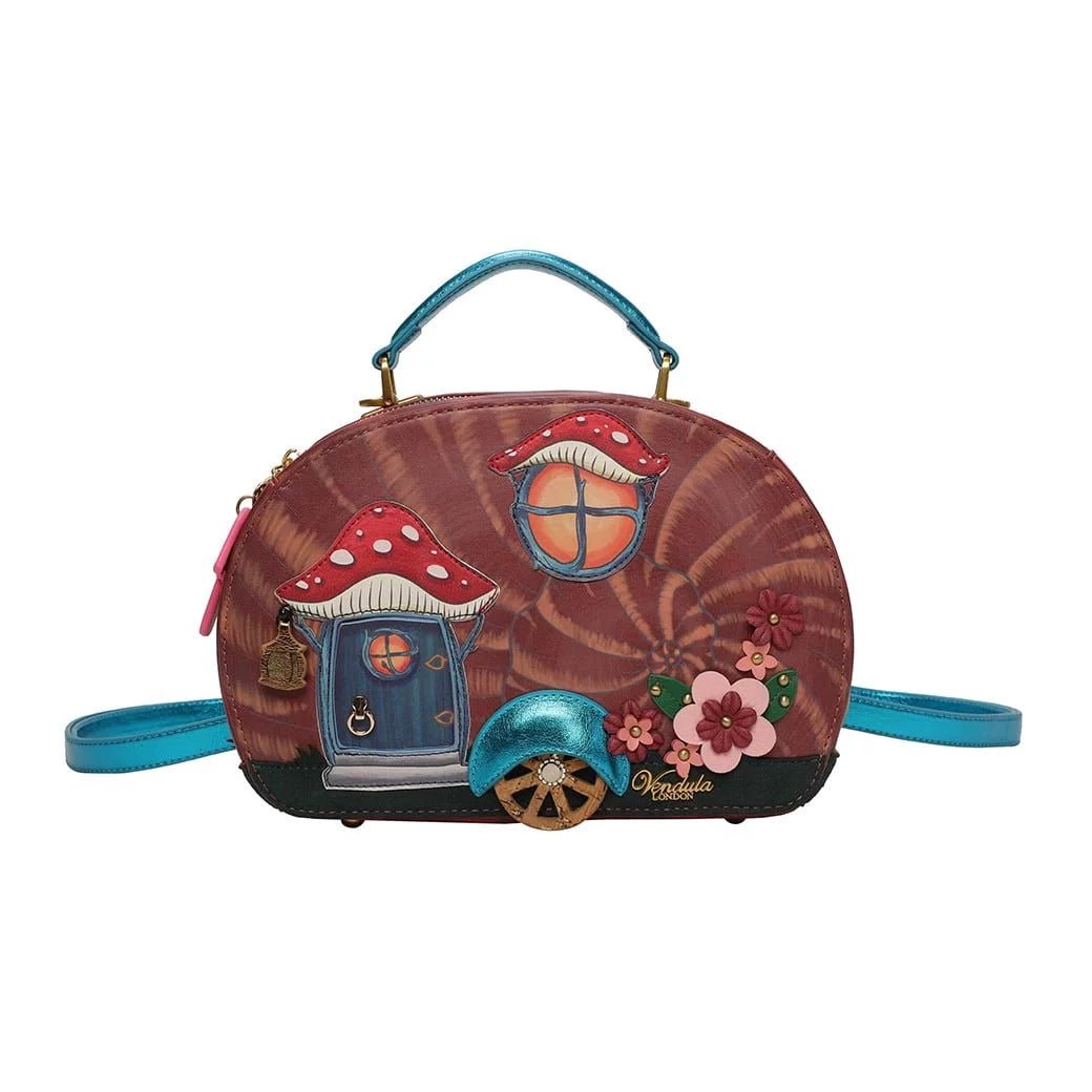 Fairy Village Shell Caravan Multi Bag - Rockamilly-Bags & Purses-Vintage