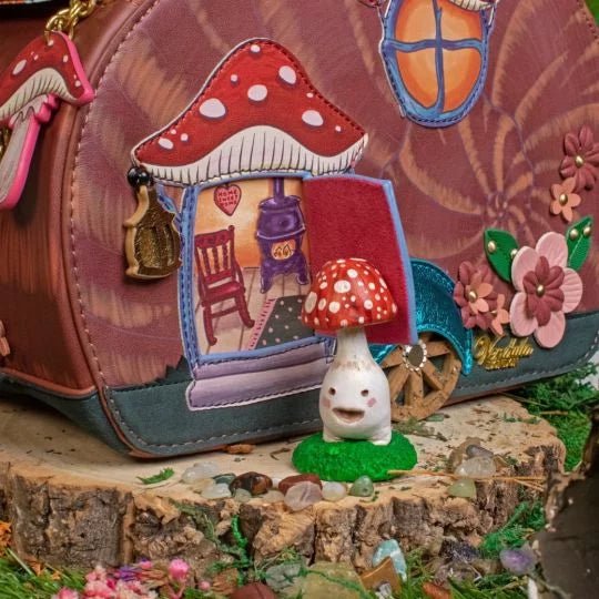 Fairy Village Shell Caravan Multi Bag - Rockamilly-Bags & Purses-Vintage