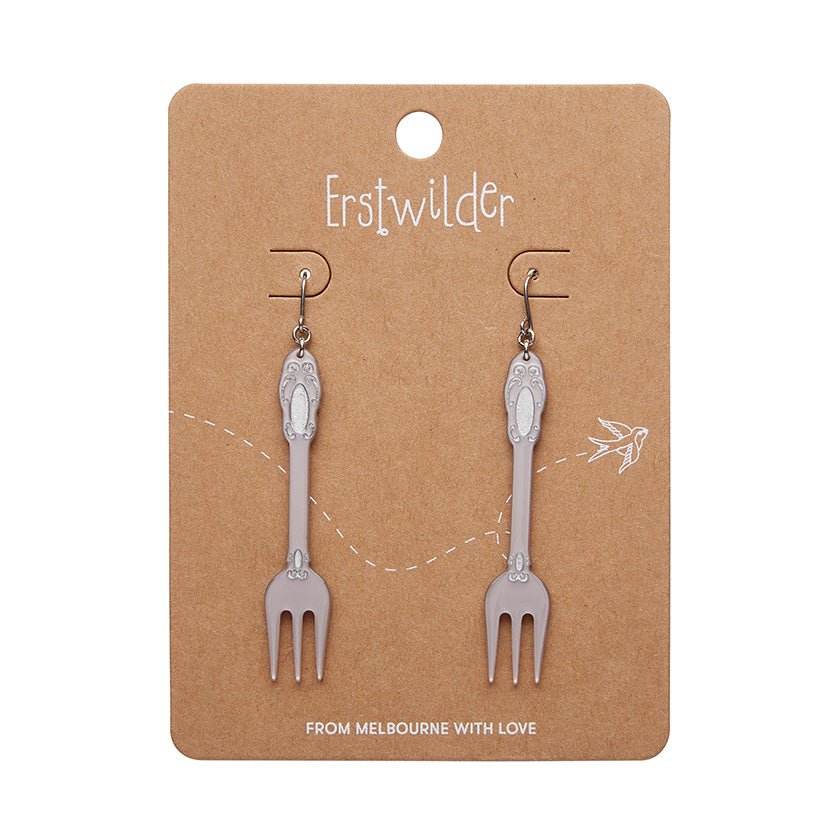 Fork Please Drop Earrings - Silver - Rockamilly - Jewellery - Vintage