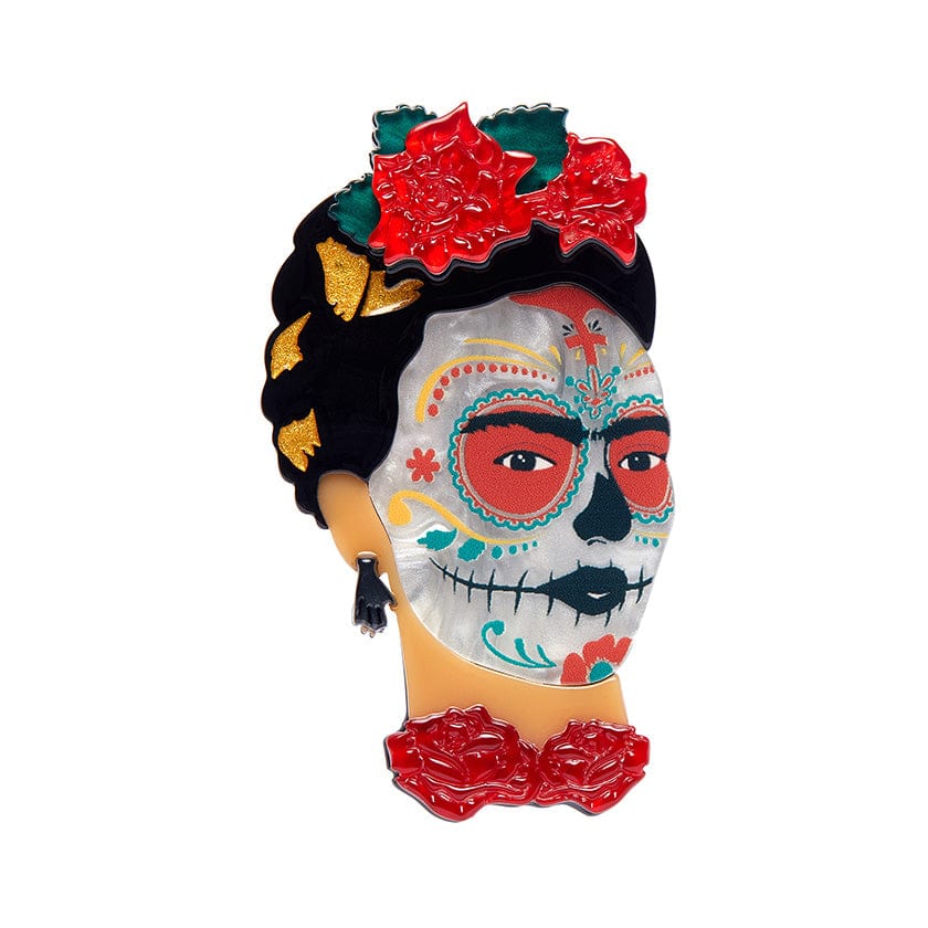 Frida Calavera Brooch - Rockamilly-Jewellery-Vintage
