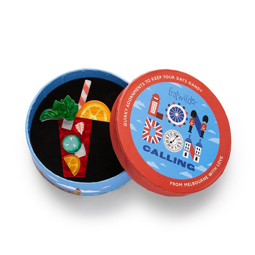 Pimm's O'Clock Brooch - Rockamilly - Jewellery - Vintage