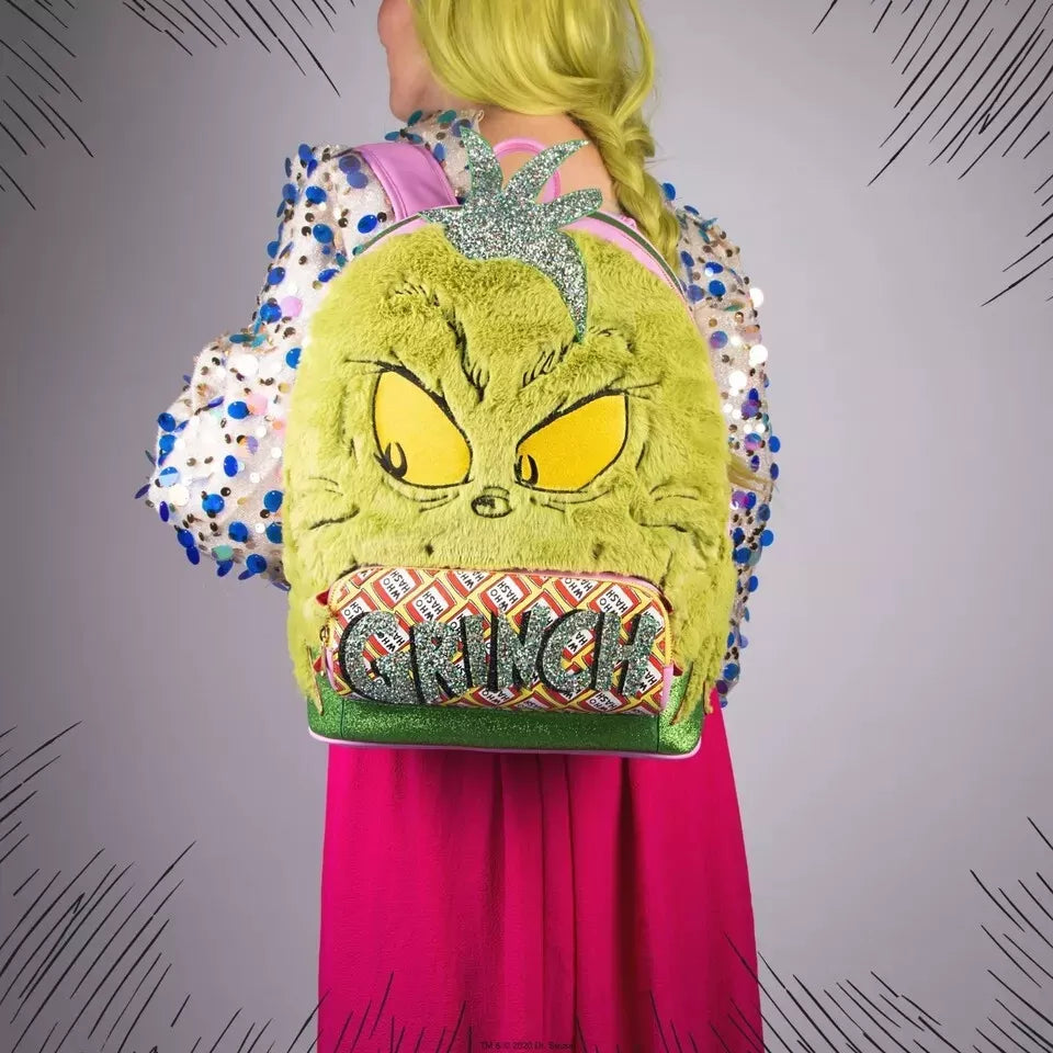 The Grinch Green and Hairy Backpack