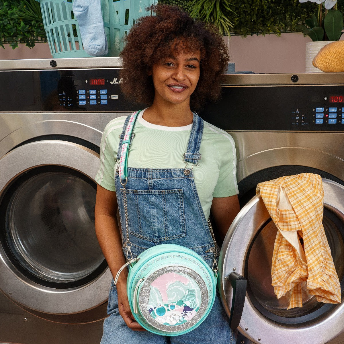 Bubble Cats Laundromat ~ Round Washer Backpack