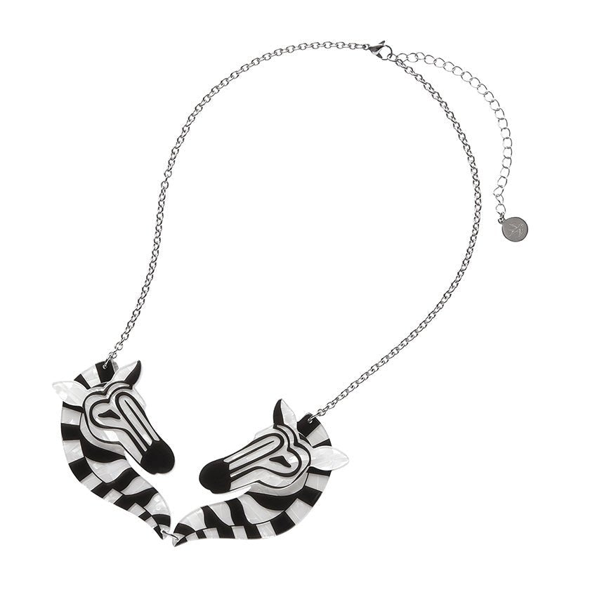 Zelda The Zany Zebra Necklace - Rockamilly-Jewellery-Vintage