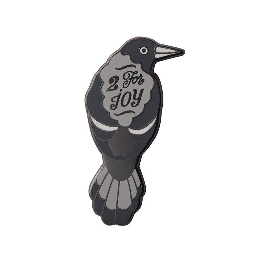 2 For Joy Enamel Pin - Rockamilly-Jewellery-Vintage