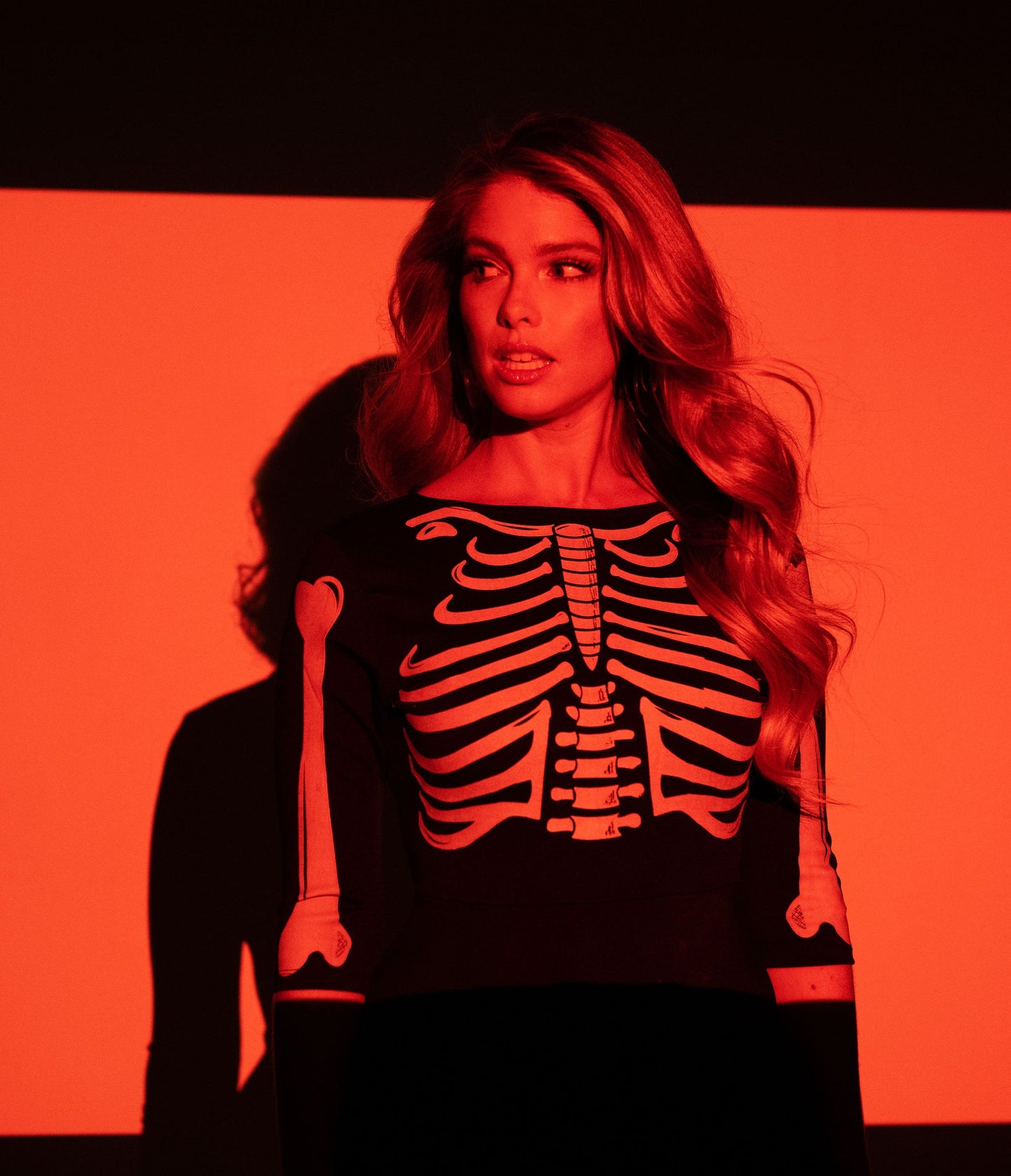 Black Skeleton Graves Swing Dress