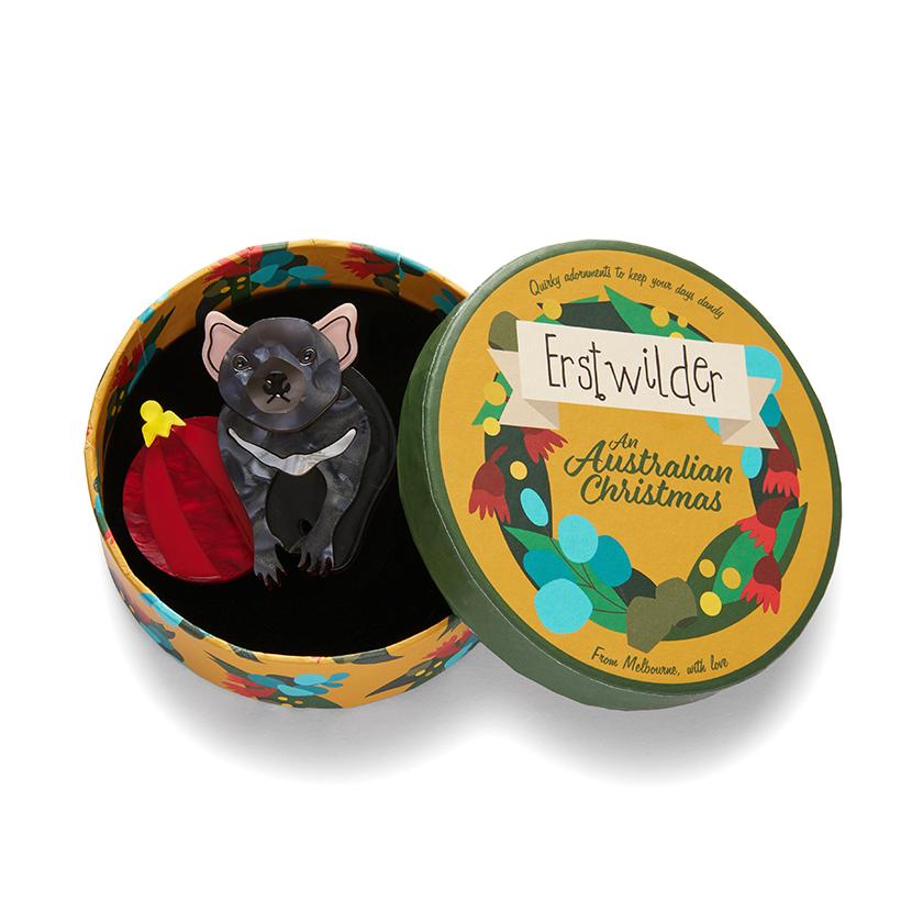 A Devilish Christmas Brooch - Rockamilly-Jewellery-Vintage