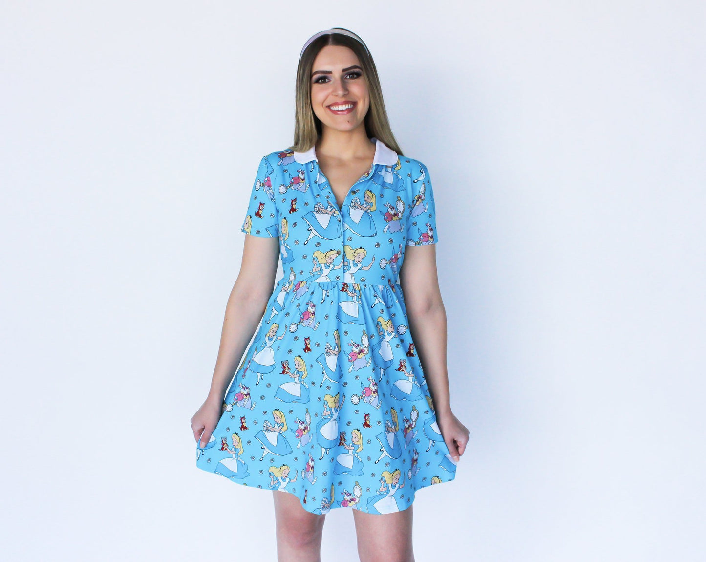 Alice Daisy Collared Dress - Rockamilly-Dresses-Vintage
