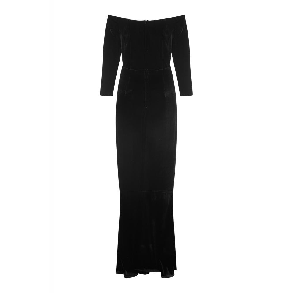 Anjelica Velvet Maxi Dress - Rockamilly-Dresses-Vintage
