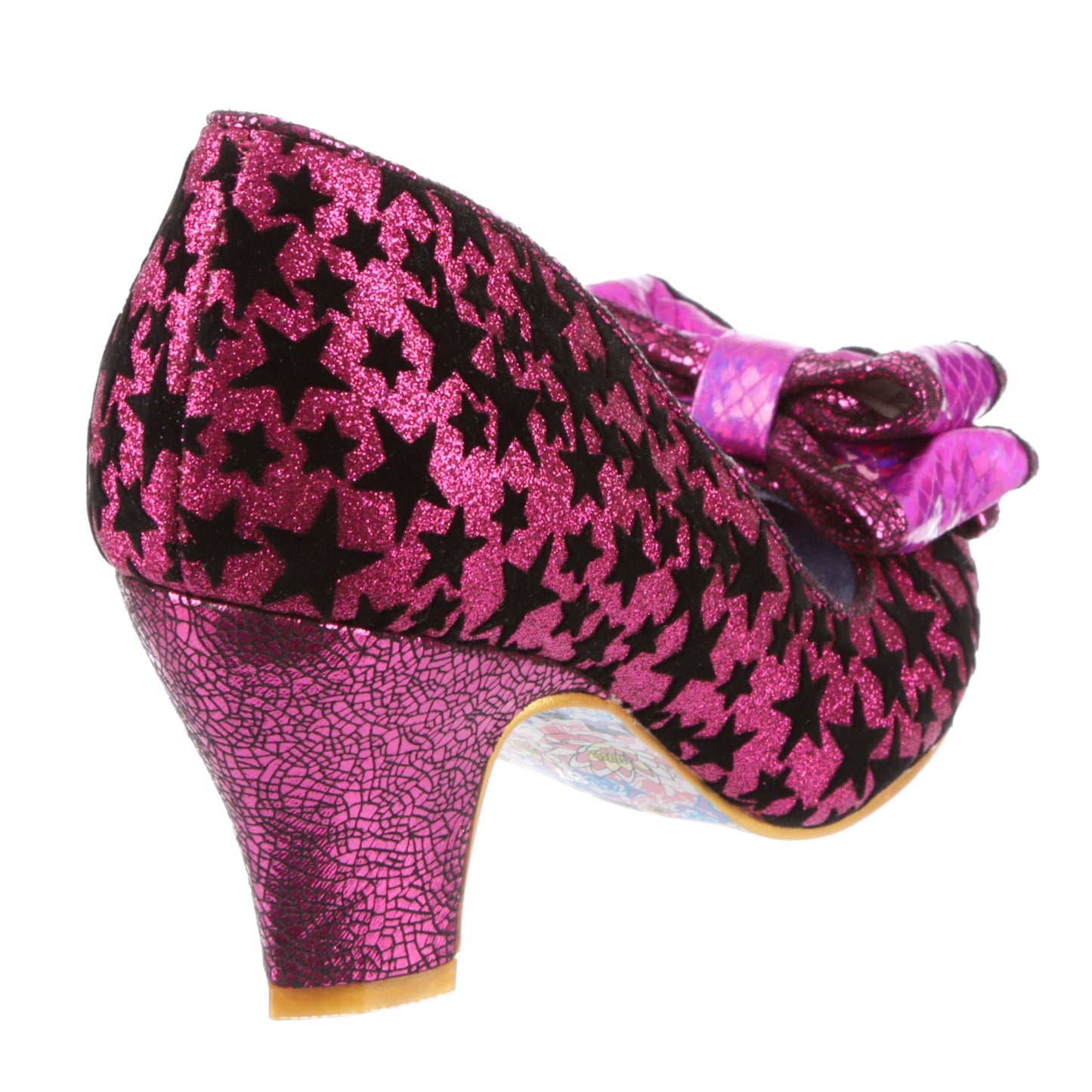 Ban Joe Dark Pink Stars - Rockamilly-Shoes-Vintage