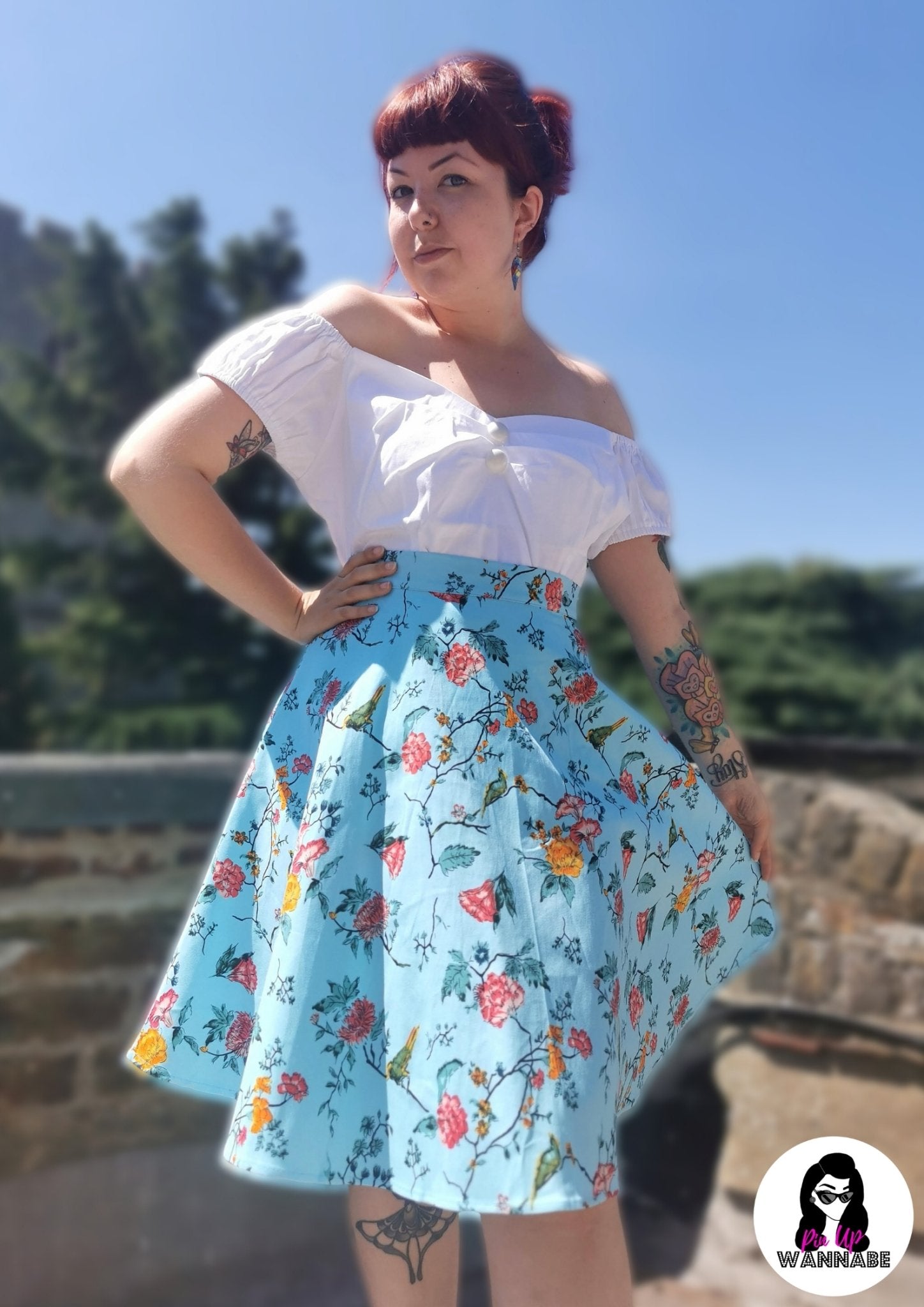 Birdie Blue Circle Skirt